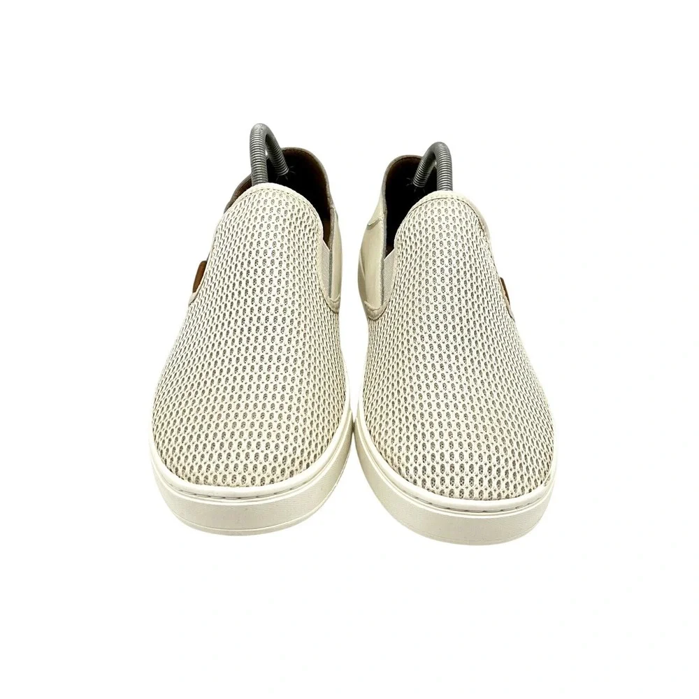OluKai Pehuea Womens 11 Beige‎ Mesh Slip On Sneakers Drop-In Heel 20271-2020